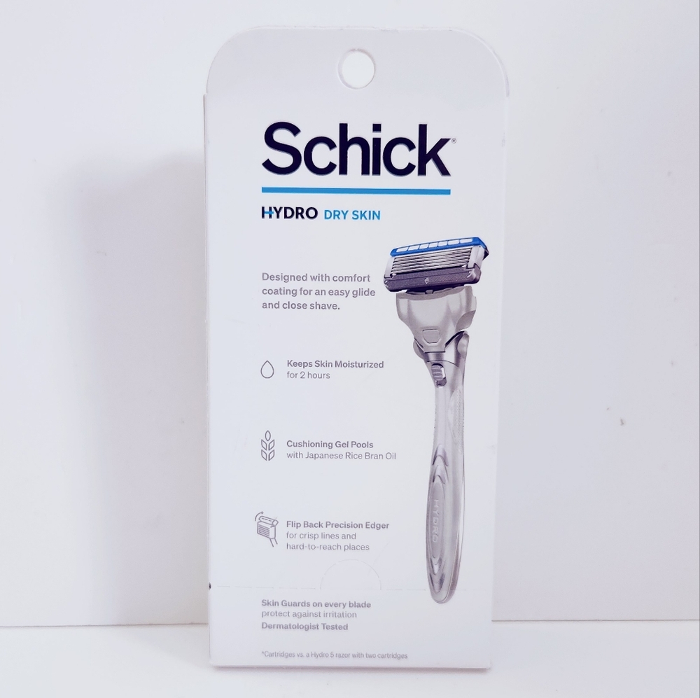 ๐ข2/$15 Schick Hydro Dry Skin 5-Blade Razor + 3 Razor Blade Refills - Picture 3 of 15